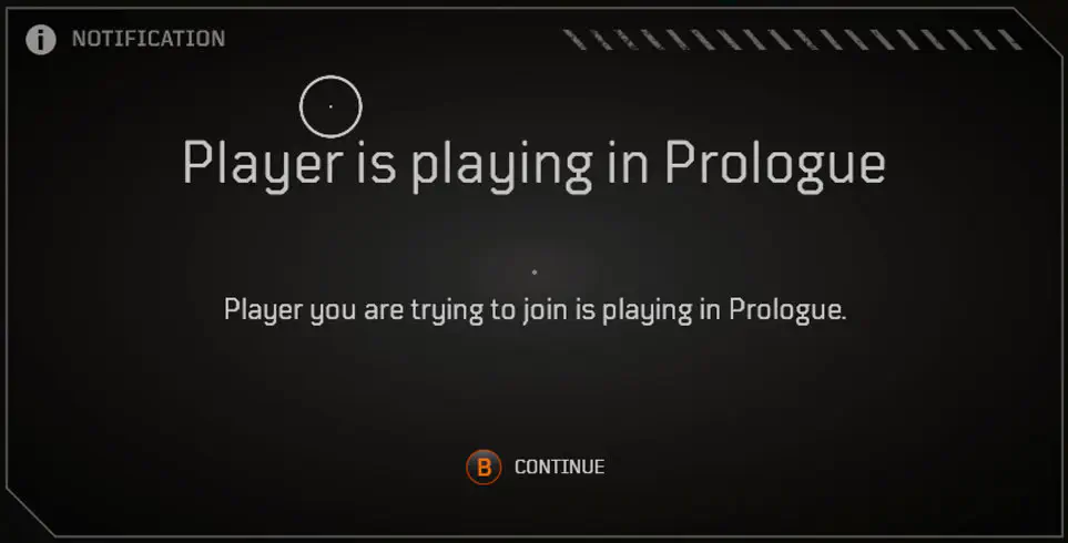 Outriders Cant Join Friend Player Is Playing In Prologue
