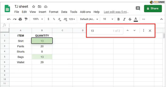 Что такое зеленая линия в Google Sheets?