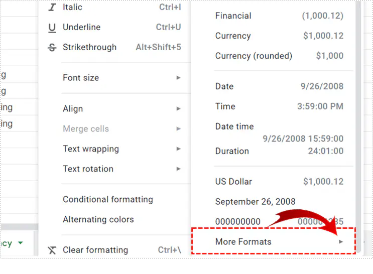 Как изменить валюту в Google Sheets