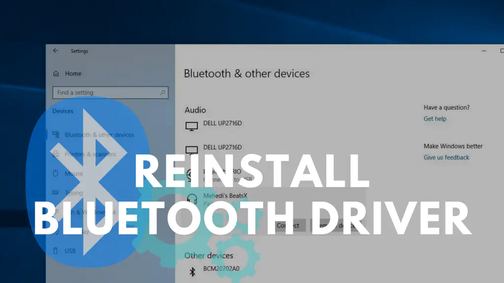 Как переустановить драйвер Bluetooth в Windows 11/10