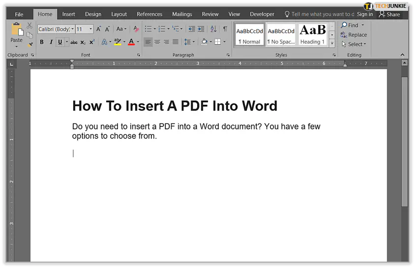 Как вставить PDF в Word