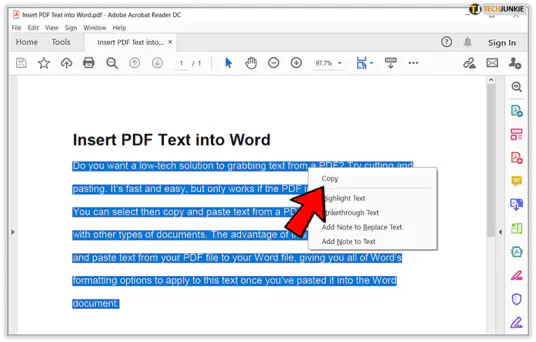 Как вставить PDF в Word