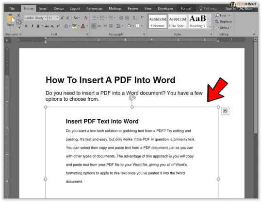 Как вставить PDF в Word