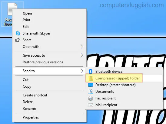 Сжатие файлов в папку Zip и извлечение заархивированных файлов Учебник Windows 10