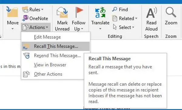 Как удалить сообщение из электронной почты получателя