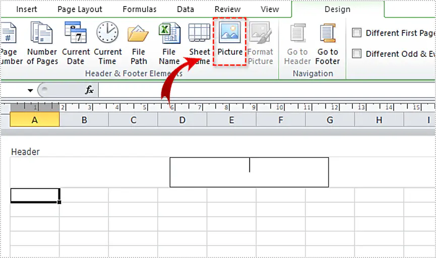 Как сделать водяной знак на рабочем листе в Excel 2010