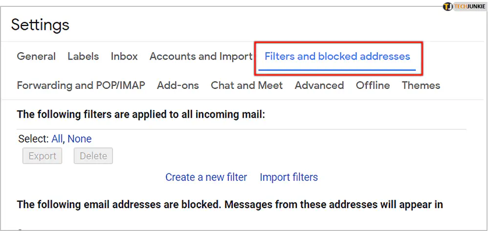 Как разблокировать кого-то на Gmail