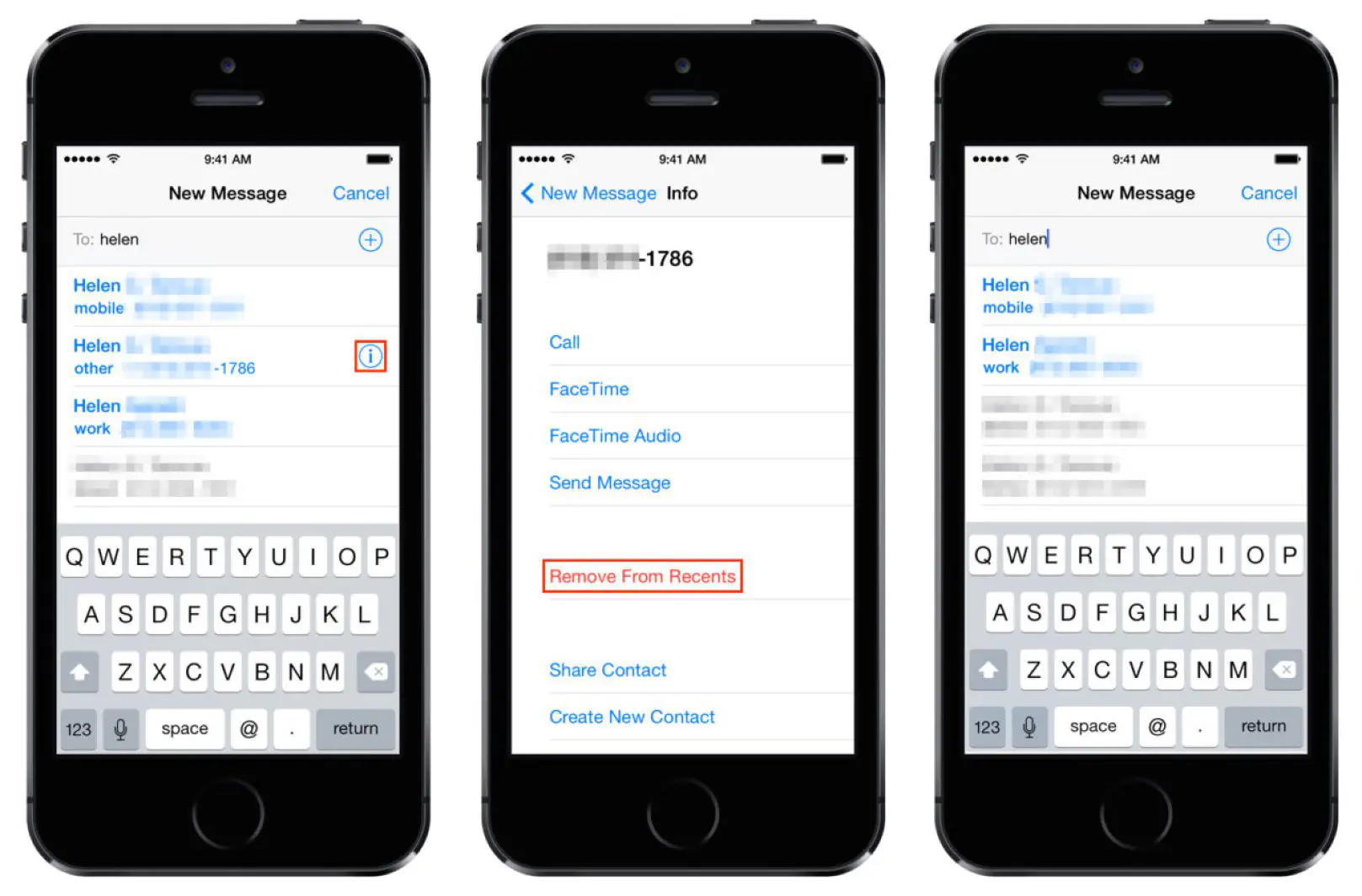 Как удалить недавние контакты из приложения Сообщения на iPhone
