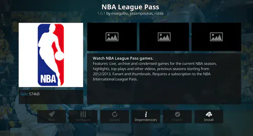 Как смотреть NBA на Kodi