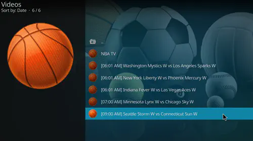 Как смотреть NBA на Kodi