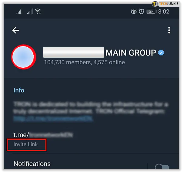 Как получить ссылку на группу в Telegram