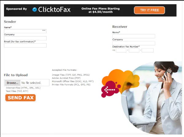 Как отправить факс бесплатно онлайн