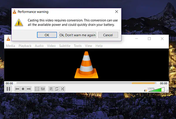 Использование VLC с Chromecast