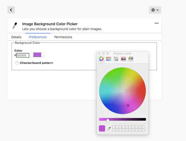 Изменение цвета фона изображения, открытого в новой вкладке Firefox и Chrome