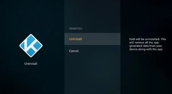 Как удалить Kodi с Amazon Fire Stick