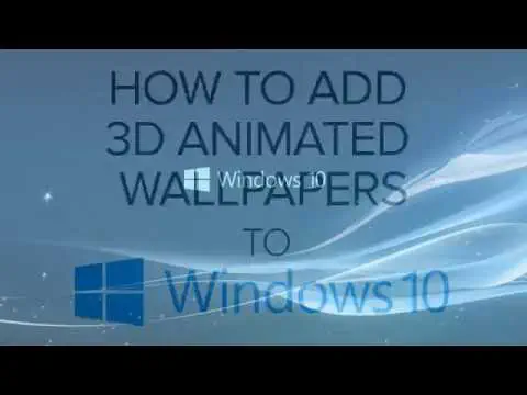 Как добавить 3D-анимированные обои на рабочий стол Windows 10