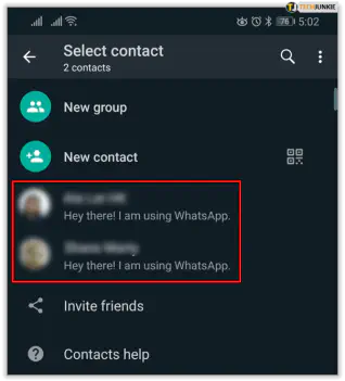Как найти своих друзей в WhatsApp