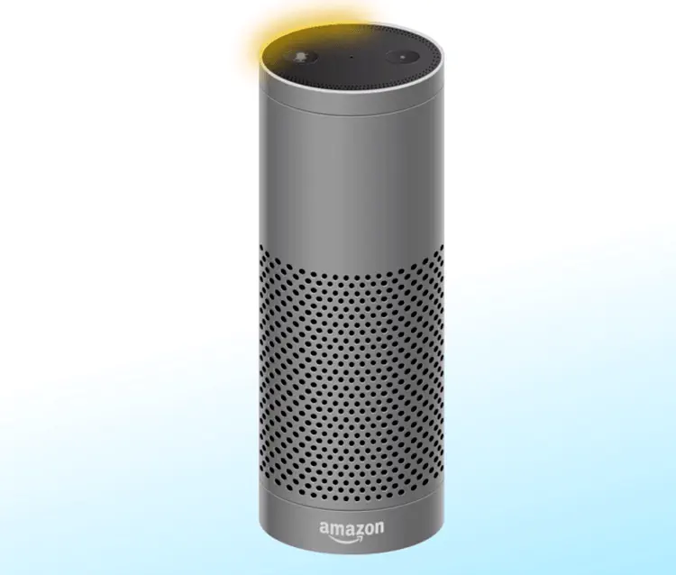 Где находится кнопка сброса Amazon Echo?