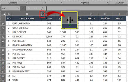 Как скрыть столбцы в Microsoft Excel