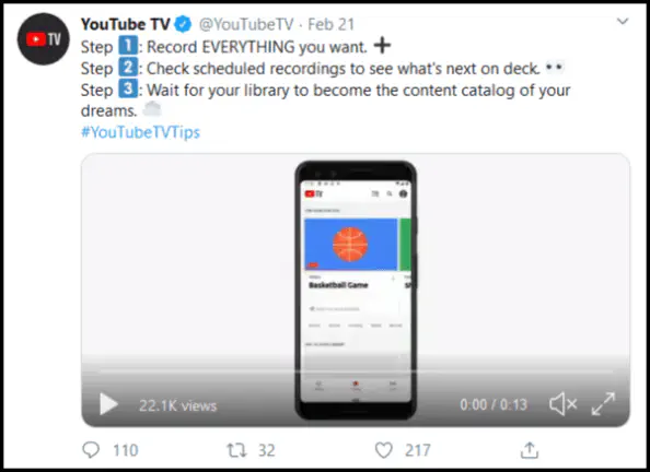 Как записывать прямые трансляции на YouTube TV