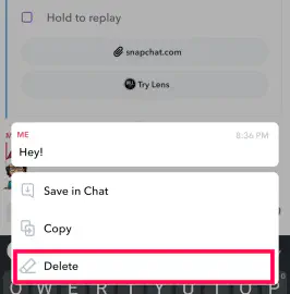 Как остановить отправку снимка в Snapchat