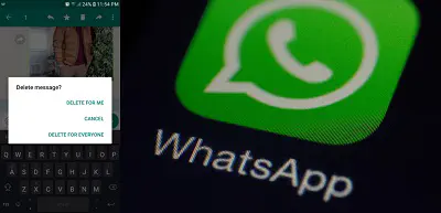 Как удалить сообщения для обеих сторон в WhatsApp