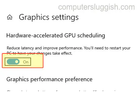 Включите новую опцию планирования GPU с аппаратным ускорением на компьютере с Windows 10