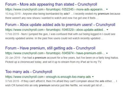 Как отключить рекламу Crunchyroll