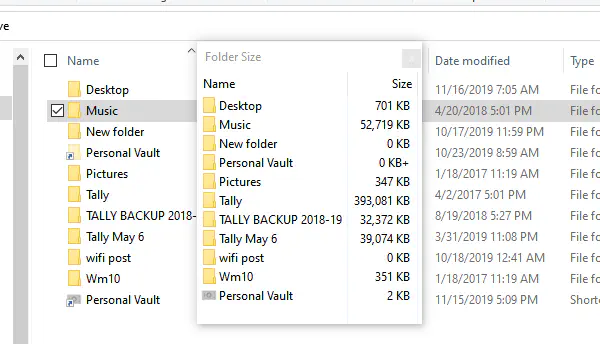Как посмотреть размер папки в File Explorer на Windows 10