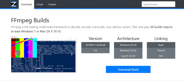 Установка и использование основных команд FFMPEG в Windows