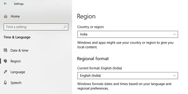 Как изменить страну или регион в Microsoft Store