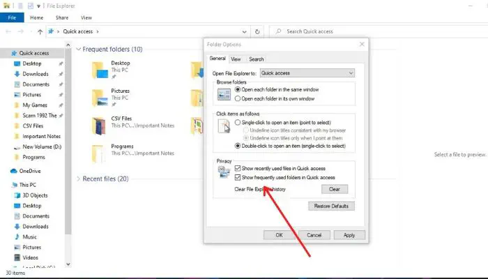 Как настроить File Explorer на открытие с этого компьютера