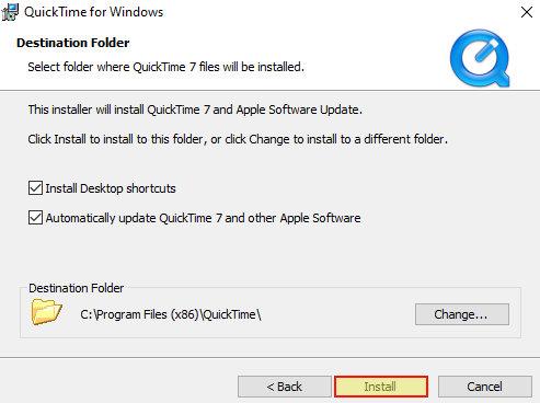 Как установить Quicktime 7 в Windows 10 Как установить Quicktime 7 в Windows 10