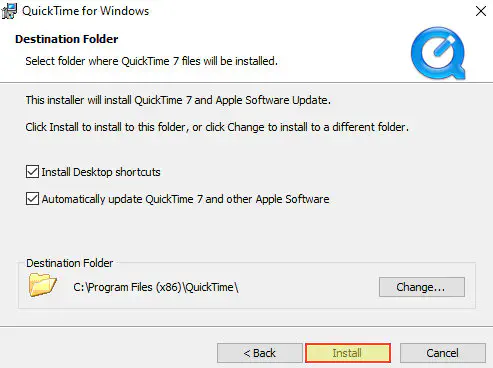 Как установить Quicktime 7 в Windows 10
