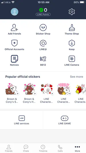 Как добавить друзей в приложении Line Chat