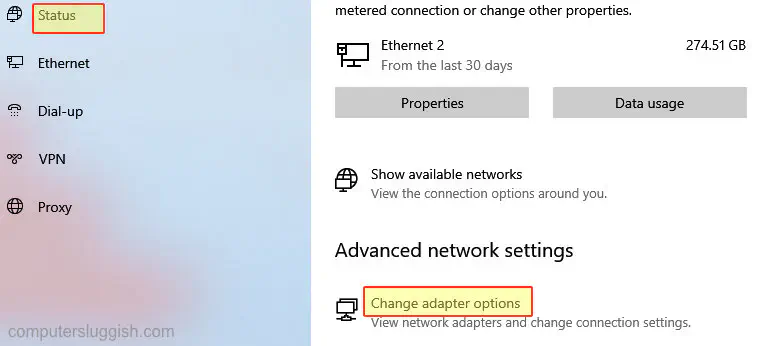 Как отключить Ethernet-адаптер в Windows 10