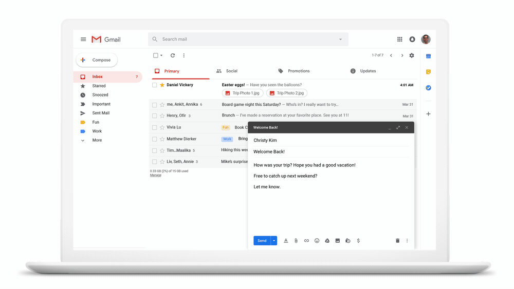 Как запланировать отправку письма в Gmail на более позднее время