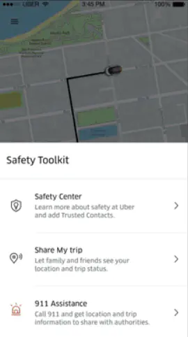 Как сообщить о водителе Uber