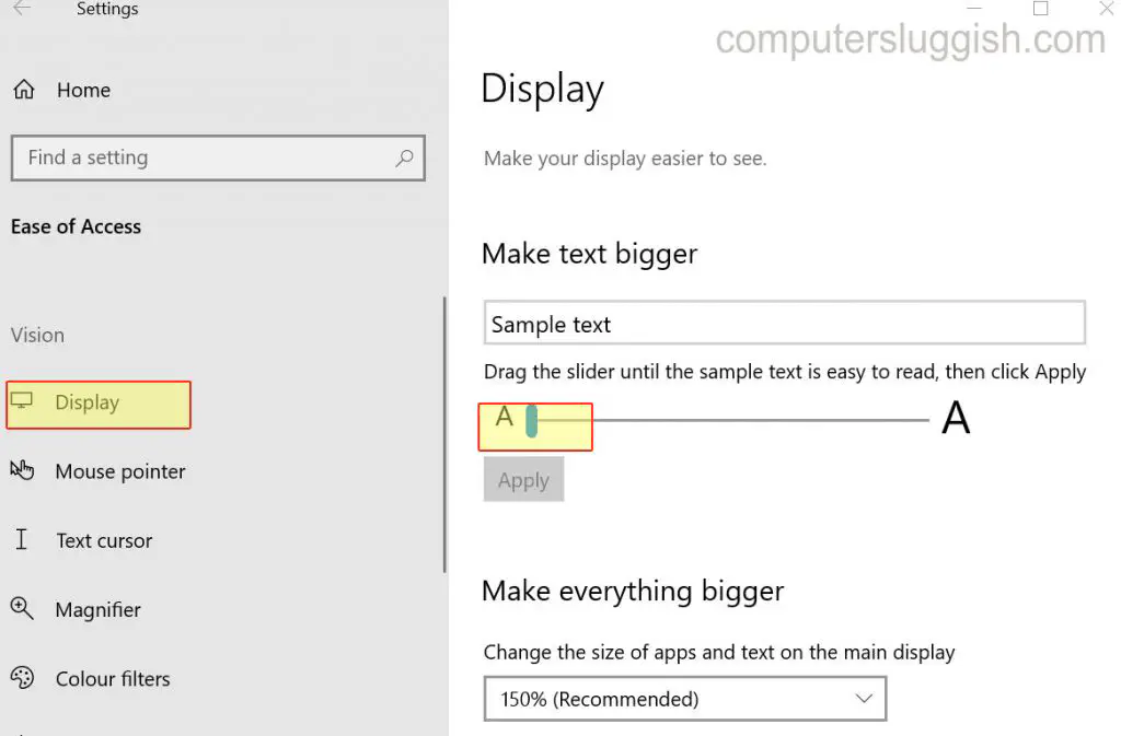 Как сделать текст в Windows 10 более крупным Учебник по ПК