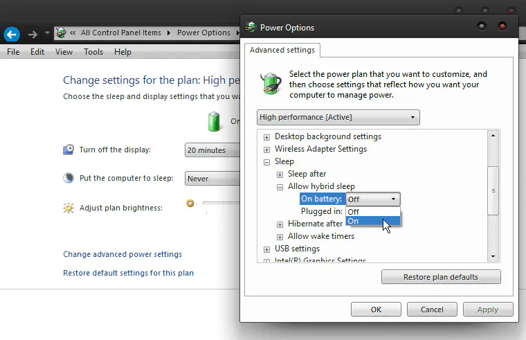 Sleep vs Hibernate В чем разница в Windows?