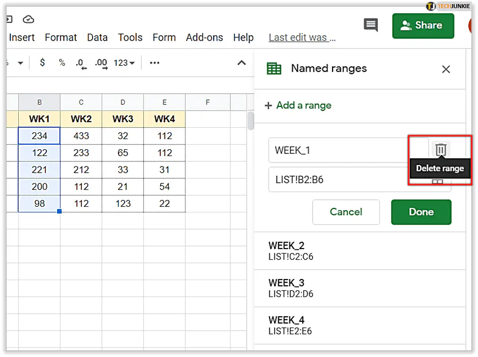 Что такое диапазон в Google Sheets?