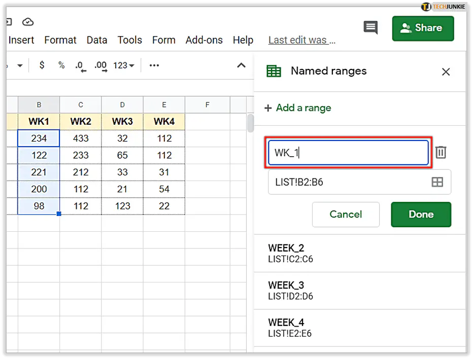 Что такое диапазон в Google Sheets?