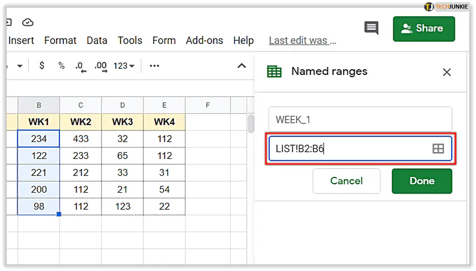 Что такое диапазон в Google Sheets?