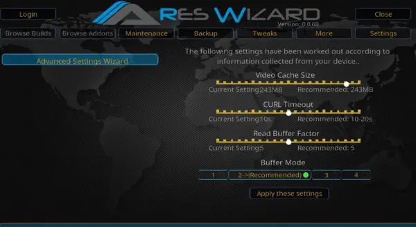 Как установить Ares Wizard на Kodi