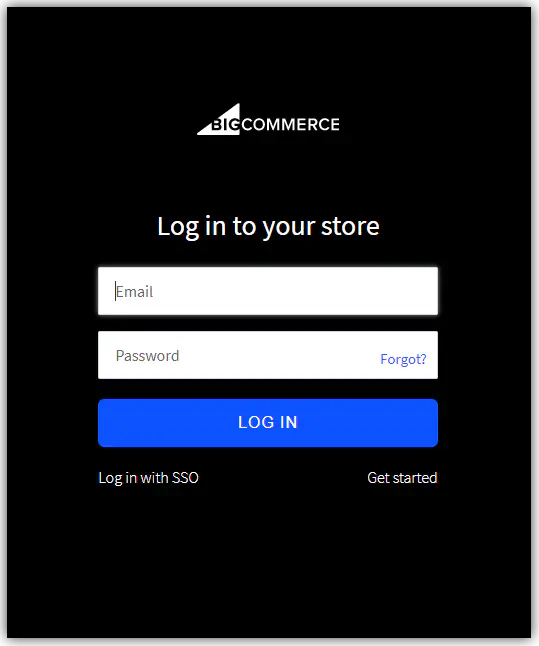 Как изменить пароль в BigCommerce