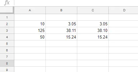 Как перевести футы в метры в Google Sheets