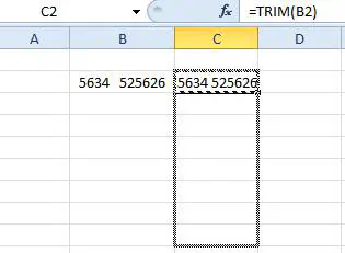 Как удалить пробелы в Excel