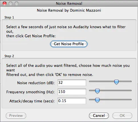 Как удалить фоновый шум в Audacity