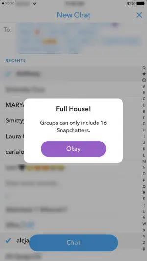 Как создать группу Snapchat