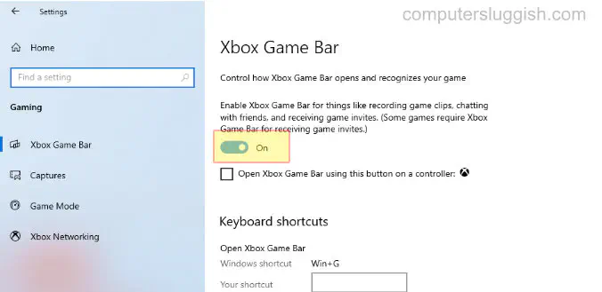 Как включить игровую панель Xbox в Windows 10